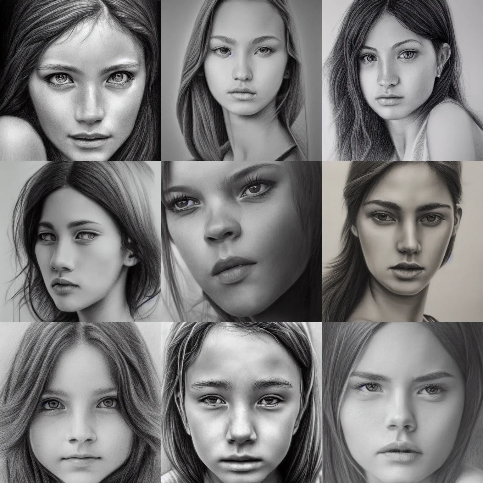 Prompt: beautiful gorgeous realistic 4 k pencil portrait drawing