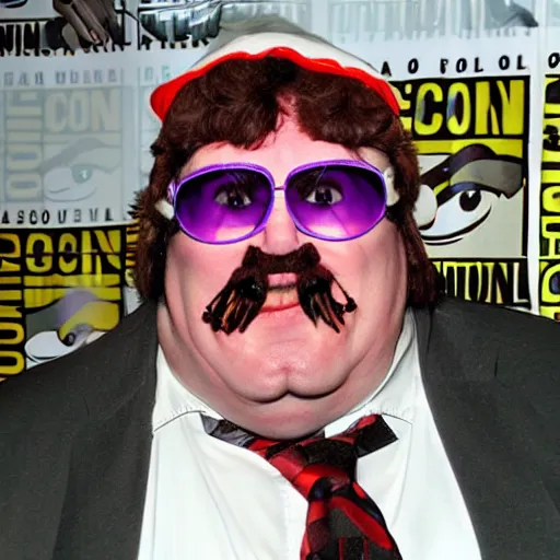 Image similar to Full-Cosplay Wario, played by John Candy, 2011 Comic-Con, blog-photo