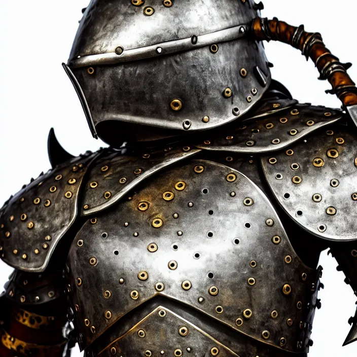 Prompt: photo of a warrior with metal walrus themed armour, highly detailed, 4 k, hdr, smooth, sharp focus, high resolution, award - winning photo