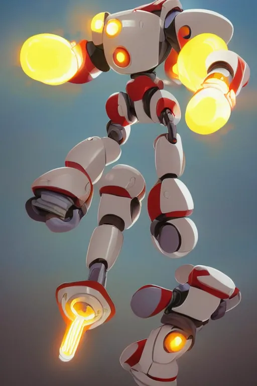 Image similar to metabots medabots medarotto medarot robot minimalist comics, behance hd by jesper ejsing, by rhads, makoto shinkai and lois van baarle, ilya kuvshinov, rossdraws global illumination ray tracing hdr radiating a glowing aura