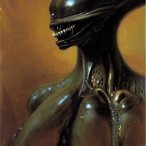 Image similar to alien by ilya repin