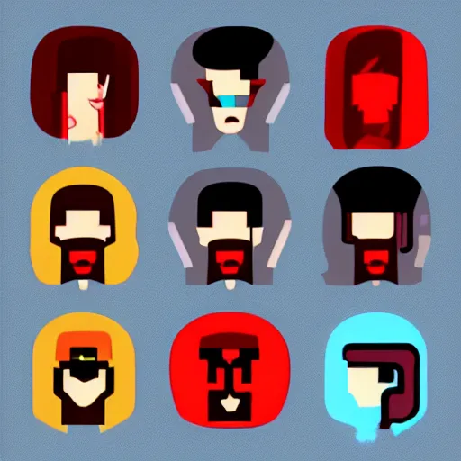 Prompt: face icon vector minimalist 3 do interactive multiplayer by artstation loftis cory fanart