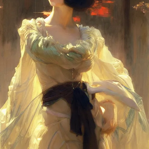 Prompt: portrait of anime princess, painting by gaston bussiere, craig mullins, j. c. leyendecker