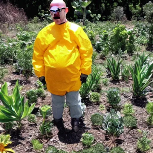 Image similar to walter white, plant, scarce, omniscient, utter, adorable, pregnant, malicious, maddening, chunky, innate