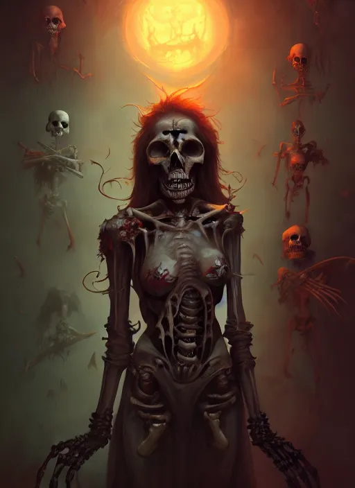 Prompt: legion of horrible skeletons, cinematic lighting, hyper-detailed, cgsociety, 8k, high resolution, in the style of Charlie Bowater, Tom Bagshaw, Alexis Franklin, Elena Masci, Pawel Rebisz