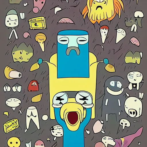 Image similar to adventure time by pendleton ward, adventure time cartoon, adventure time style, adventure time by adam muto