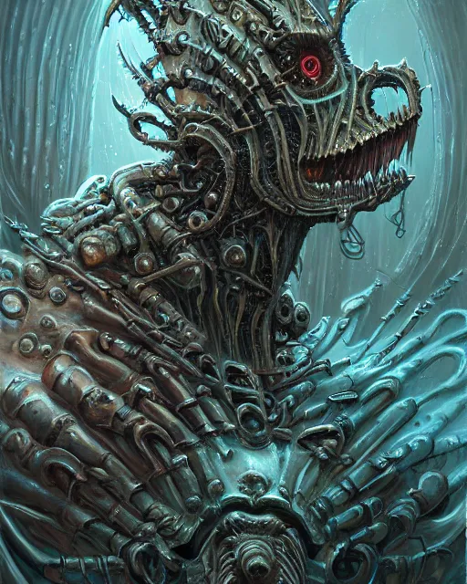 Image similar to gorey fleshmetal cyborg daemonhost, by antonio j. manzanedo, giger, alex grey, android jones, wayne barlowe, philippe druillet, raymond swanland, cyril rolando, josephine wall, harumi hironaka, trending on artstation