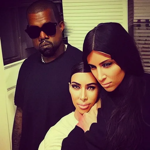 Prompt: “Kanye West spying on Kim Kardashian and Pete Davidson”
