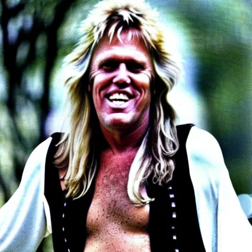 Prompt: gary busey as a hippie from the 7 0 s, photo from the 7 0 s