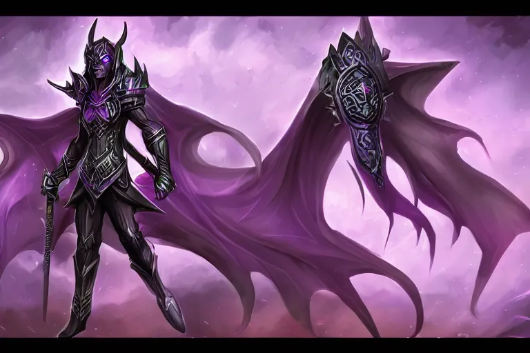 Image similar to dark night elf, heroes of might and magic, trending on art station, fantasy, smooth