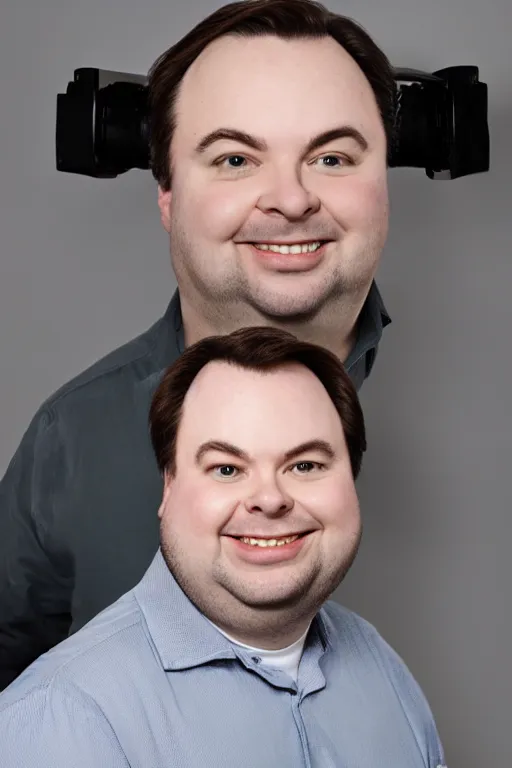 Image similar to rich evans, head and shoulders studio photo