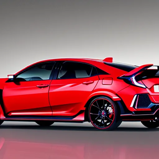 Image similar to 2023 honda civic type R, concept car,