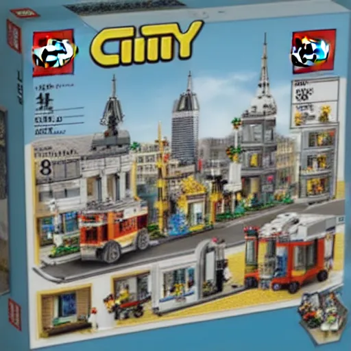 Prompt: lego city