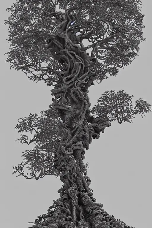 Image similar to a tree, intricate, elegant, highly detailed, smooth, sharp focus, artstation