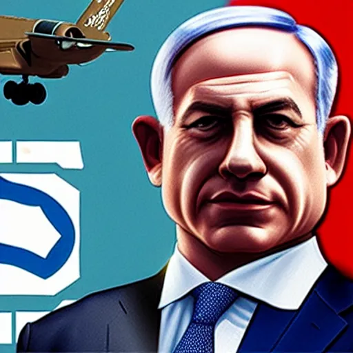 Image similar to benjamin netanyahu in a GTA v cover art