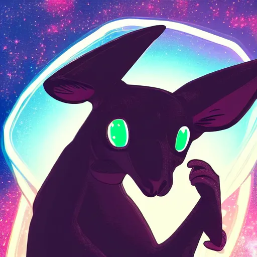 Prompt: a kangaroo in a spaceship, interior photo, anime style, futuristic, high resolution