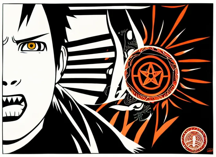 Image similar to Sideview Portrait of naruto Shepard Fairey