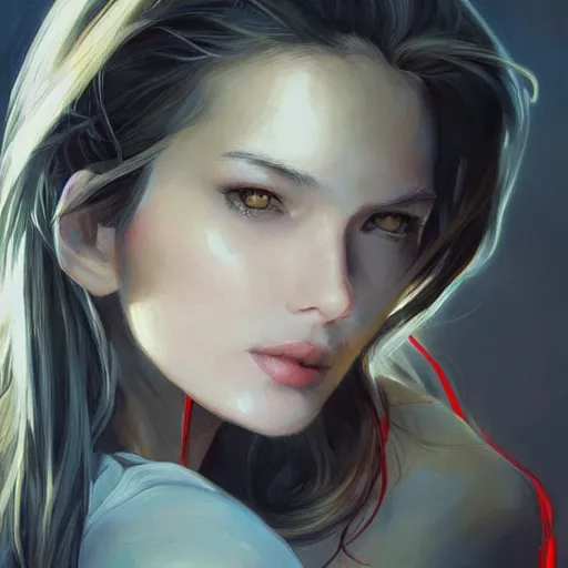 Image similar to a beautiful painting representative of the art style of artgerm and wlop and michael bay