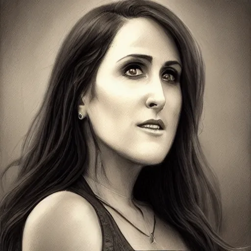 Image similar to amazing lifelike award winning pencil illustration of ricki lake trending on art station artgerm Greg rutkowski cinematic