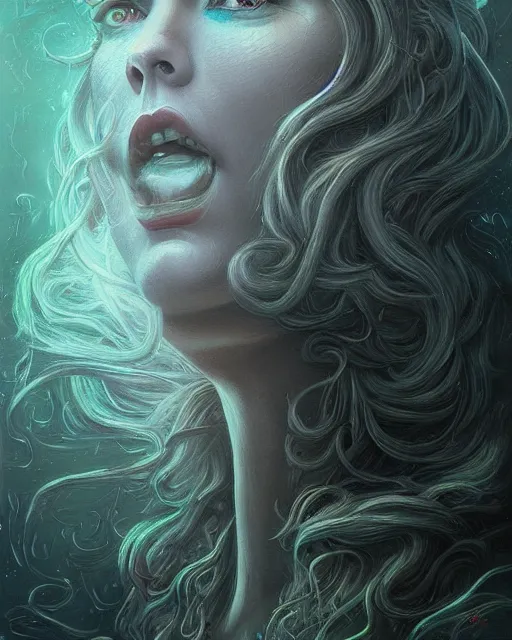 Image similar to lovecraft biopunk portrait of taylor swift by tomasz alen kopera and peter mohrbacher.