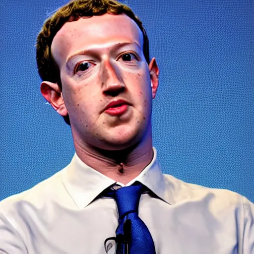 Image similar to mark Zuckerberg displaying any kind of human emotion