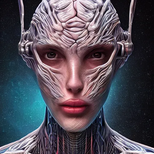 Prompt: ultra realistic illustration of immortal neuron, intricate, scifi, unique landscape, beautiful face, highly detailed, alien girl, singularity, cybernetic, thought provoking, masterpiece, digital painting, artstation, concept art, smooth, sharp focus, illustration, art by roberto digiglio and furio tedeschi and filippo ubertino
