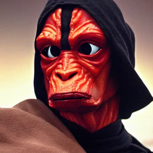 Prompt: jar jar binks as sith lord