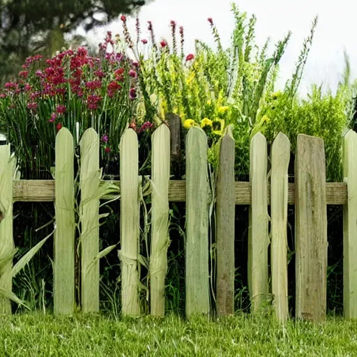 Image similar to toothbrush garden fence