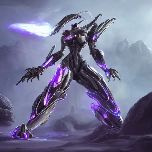 Prompt: extremely detailed ground shot of a giant 1000 meter tall beautiful stunning female warframe goddess, that's a anthropomorphic hot robot mecha female dragon, silver sharp streamlined armor, detailed head, sharp claws, glowing Purple LED eyes, sitting cutely on a mountain, behind a tiny village, dragon art, warframe fanart, Destiny fanart, micro art, macro art, giantess art, furry art, furaffinity, high quality 3D realism, DeviantArt, Eka's Portal, HD