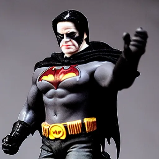 Prompt: glenn danzig as batman, action figure,