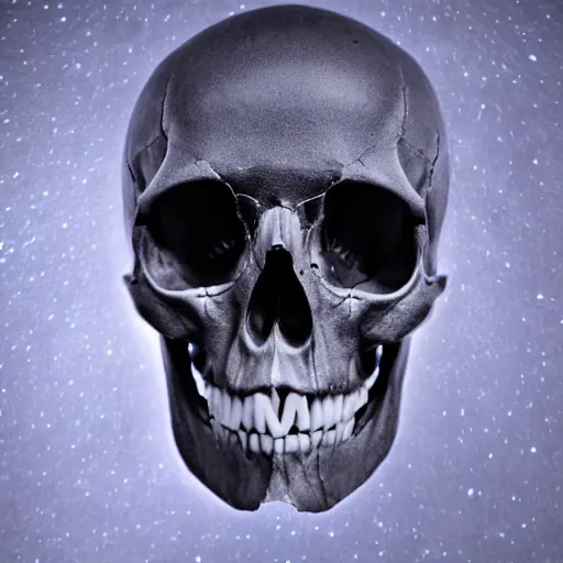 Image similar to A photo of {a skull of an Alien} , professional photograph, studio lighting, highly detailed