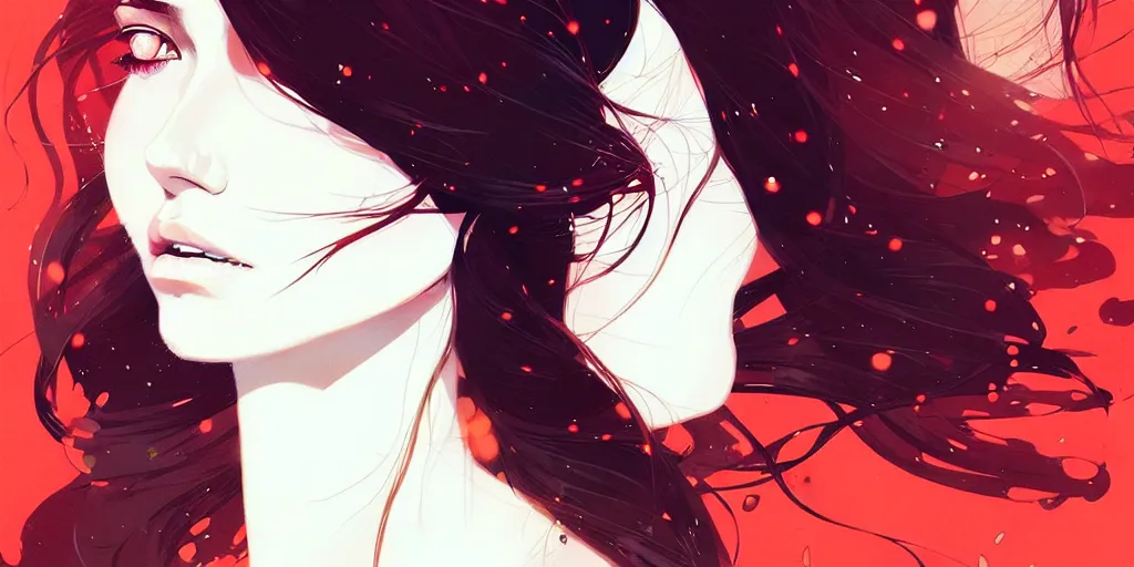 Prompt: a ultradetailed beautiful panting of a stylish woman with flowing hair, by conrad roset, greg rutkowski and makoto shinkai, trending on artstation