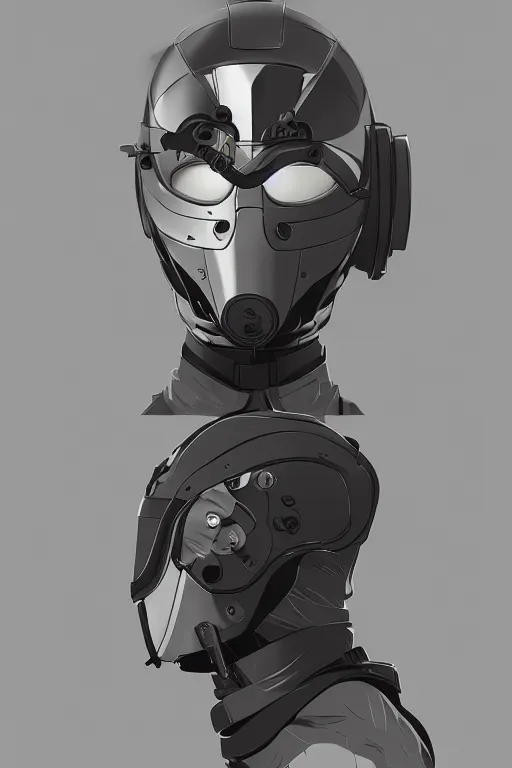 Image similar to robot ninja mask helmet metal gear solid training suit swat commando, aesthetic octane render, 8 k hd resolution, by ilya kuvshinov and cushart krentz and gilleard james, by carl warner and jim woodring, trending on artstation : 1. 5, sweet joy harmony color scheme