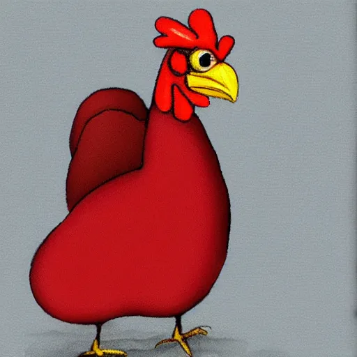Image similar to adorable crimson chicken