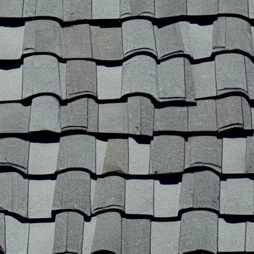 Prompt: a topdown texture of an old tile roof