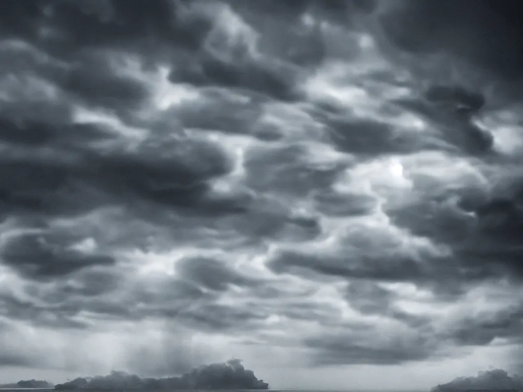 Image similar to detailed sea, layers, very detailed dark super storm, hyper realistic cloud vortex, impressive, very atmospheric, smoke boiling, cinematic, deep, very high complexity, stunning, masterpiece, weather photography, very detailed. 4 k