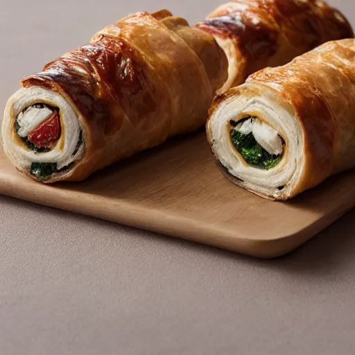 Image similar to ceaseless watcher, turn your gaze upon this wretched greggs sausage roll, photograph