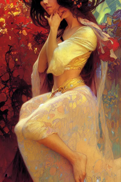 Prompt: princess, painting by gaston bussiere, craig mullins, greg rutkowski, alphonse mucha