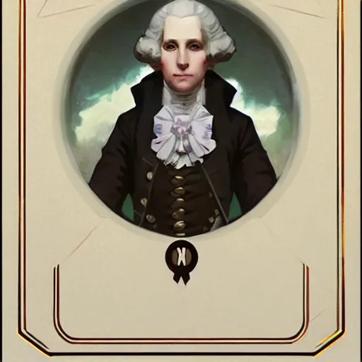 Prompt: symmetry!! portrait of george washington as girl by krenz cushart and mucha and akihito yoshida and greg rutkowski, nier : automata inspired,