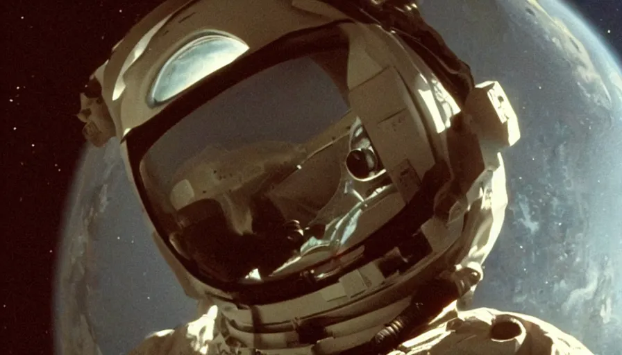 Prompt: movie still of a transcendental astronaut being, cinematic composition, cinematic light, anamorphic lens