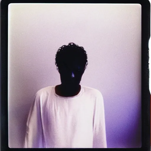 Image similar to ghost, polaroid, by nan goldin, jamel shabbaz, gregg araki