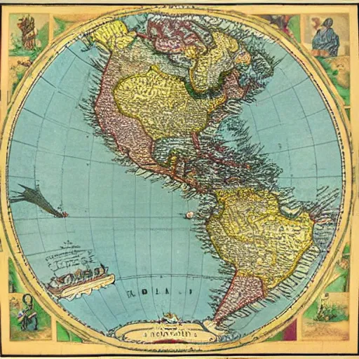 Image similar to a map of the americas