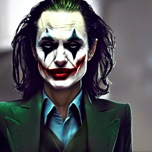 Image similar to Angelina Jolie as The Joker