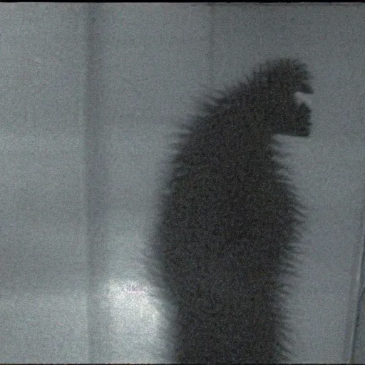 Image similar to cctv footage of bigfoot