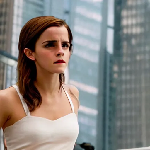 Image similar to Emma Watson starring as Naomi Lapaglia in Wolf of Wall Street