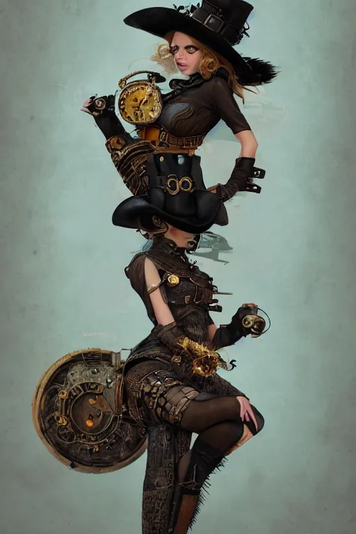 Prompt: anthropomorphic panda as a steampunk cowgirl, intricate, elegant, highly detailed, digital painting, artstation, concept art, smooth, sharp focus, contemporary fashion shoot, by edward robert hughes, annie leibovitz and steve mccurry, david lazar, jimmy nelsson, hyperrealistic, octane render