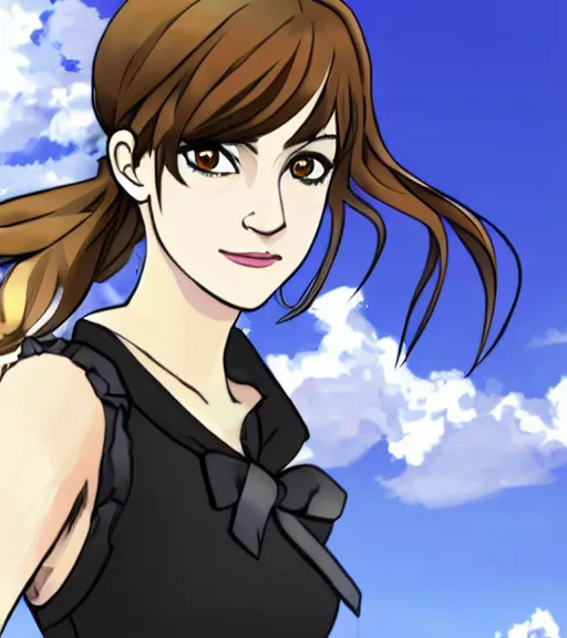 Image similar to emma watson in danganronpa