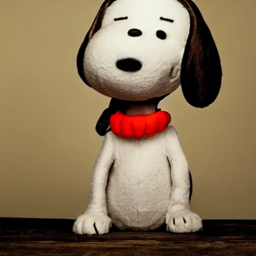 Prompt: candid portrait photograph of snoopy, taken by annie leibovitz