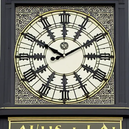 Prompt: photo of a big ben wall clock