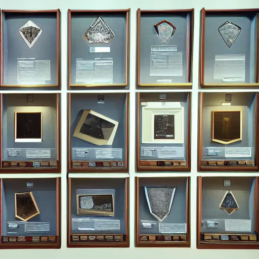 Image similar to diamond fragment museum display